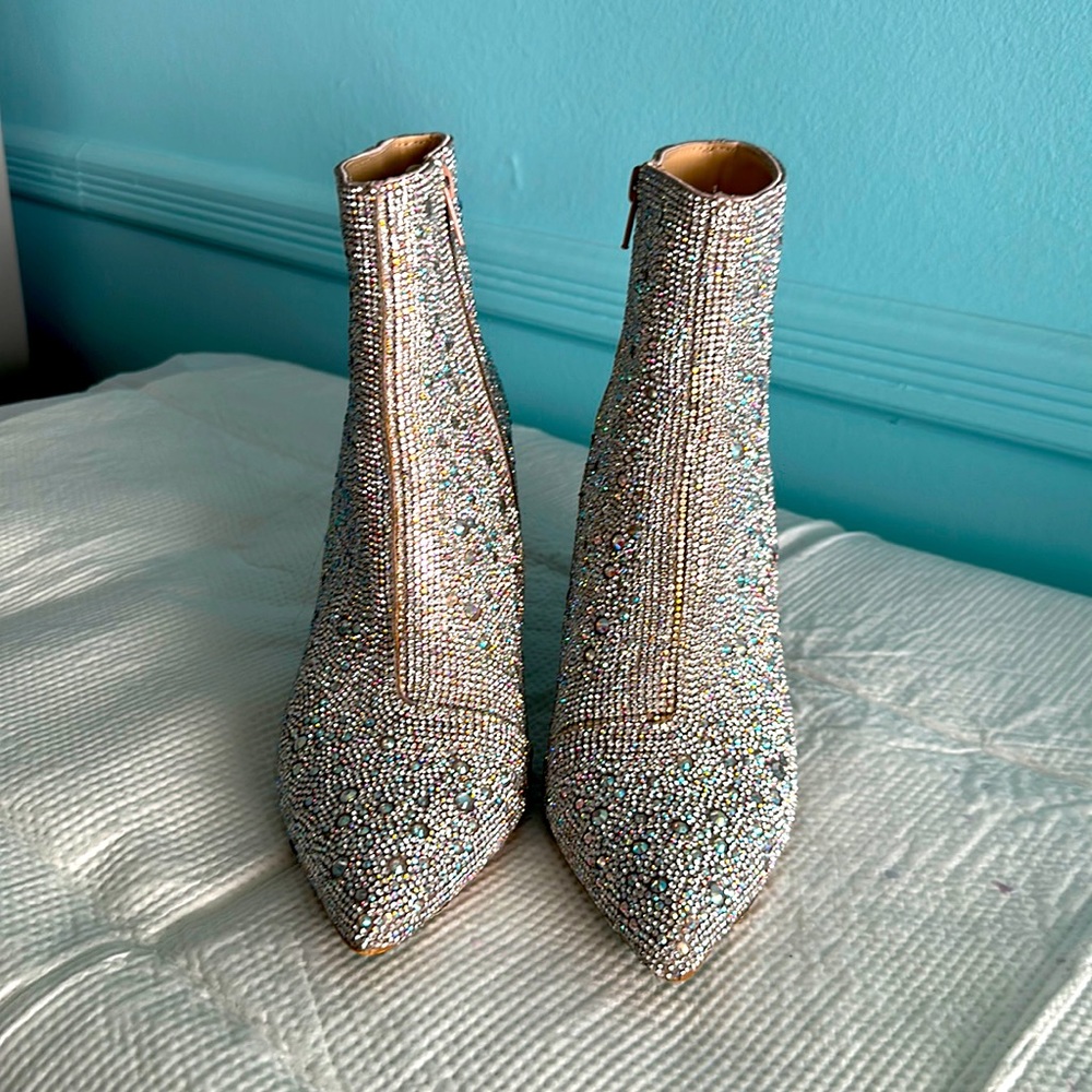 Betsy Johnson Rhinestone Booties